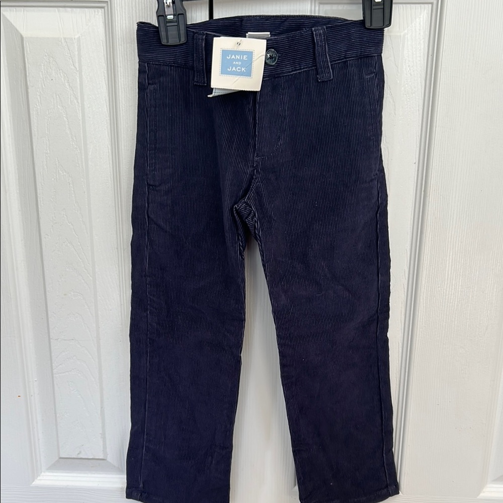 Janie and Jack Navy Corduroy Pants